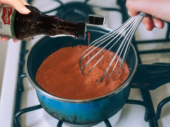 Mixing the marinade