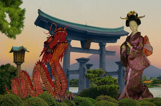 Dragon and Geisha