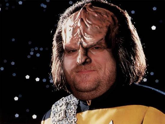 grinning Worf