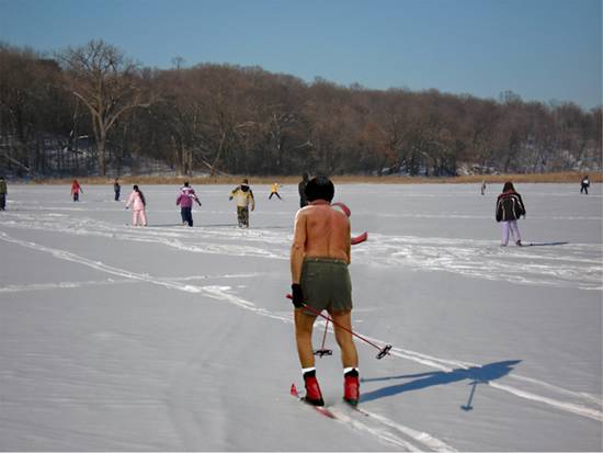 Grandpa Skis