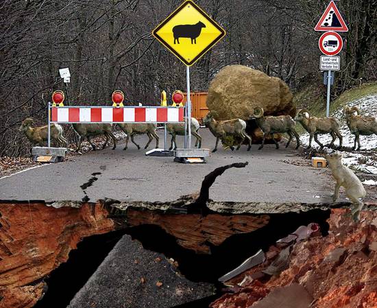 Road collapse