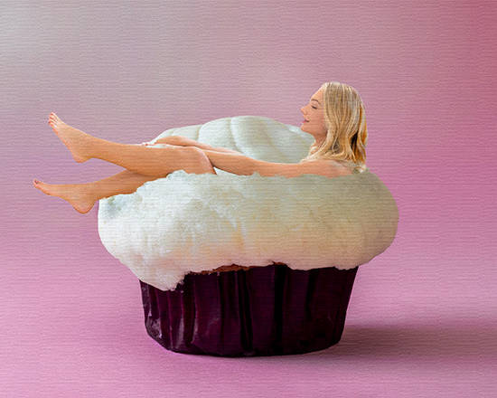 Cupcake bath