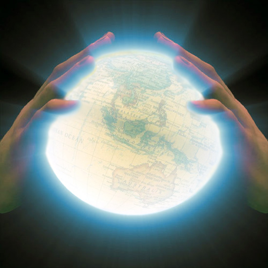 glowing globe