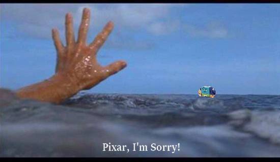 Pixar floating away