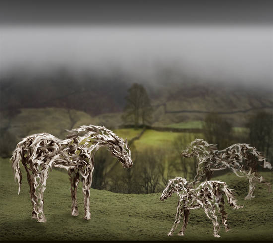 Ghostly horseplay