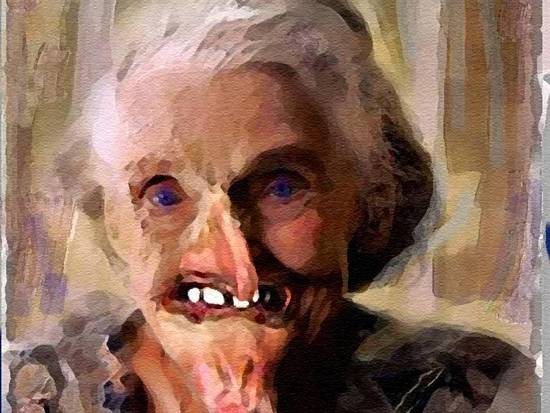 Old woman portrait