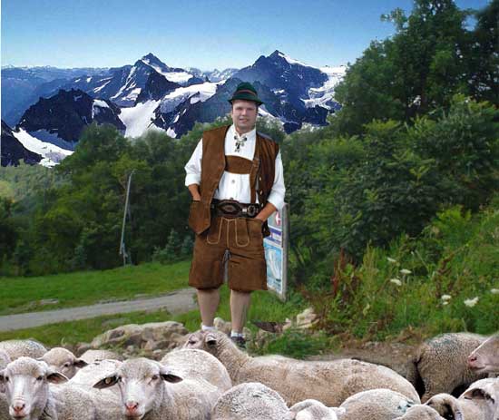 Posin' in Lederhosen