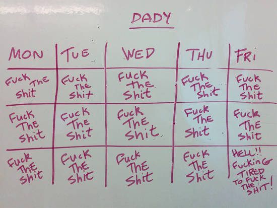 DADY'S SCHEDULE