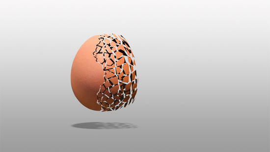 Splintering Eggshell