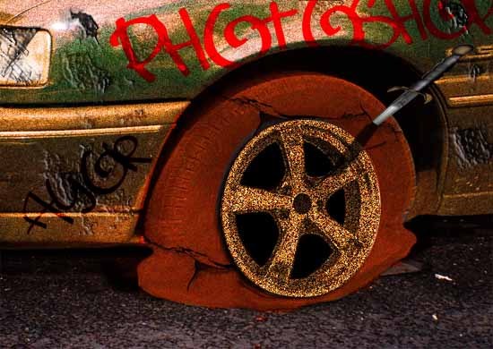 rusty car