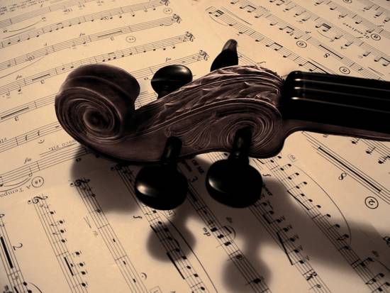 Ornate Violin Head