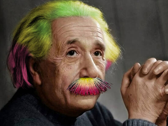 Albert's moustache