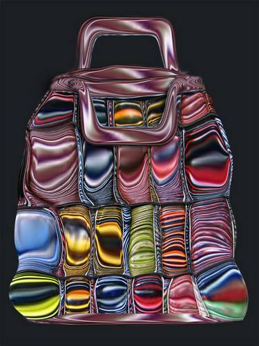 Crazy Quilt Leather Bag