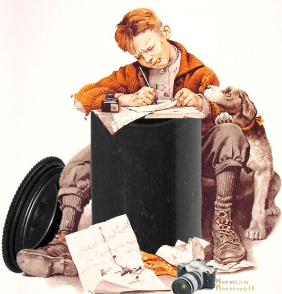 Boy Writing Letter