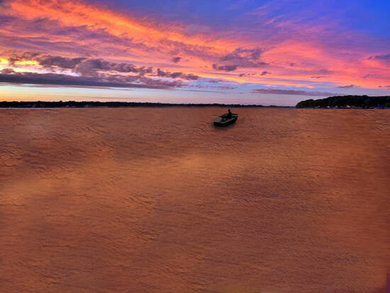 Fishing At Dusk