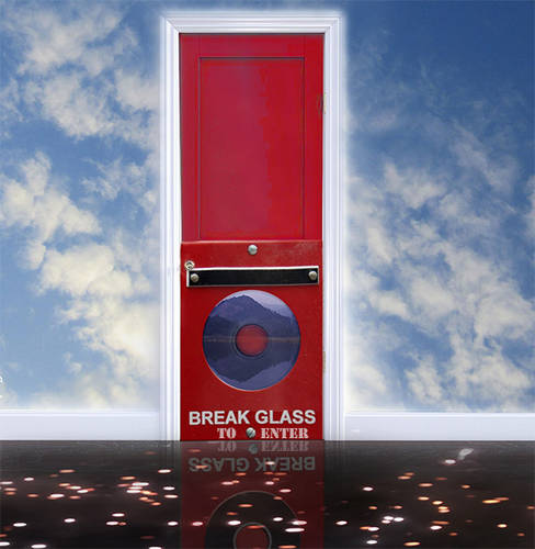 BREAK GLASS TO ENTER