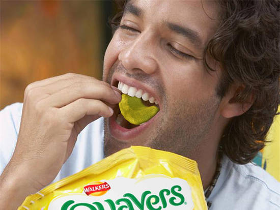 Eating Quavers