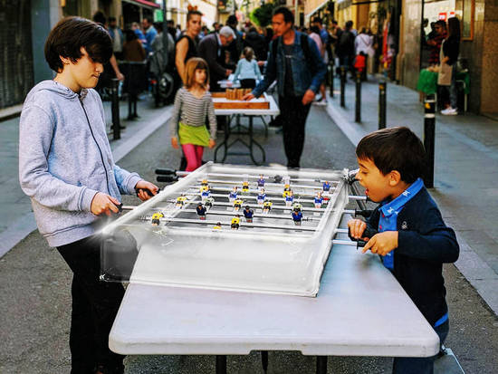 Glass Fussball