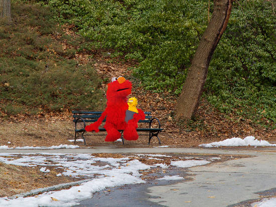 Elmo and Big Bird 