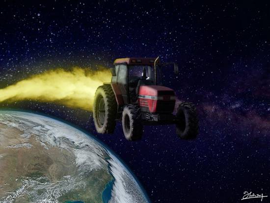 The Tractor in the Space