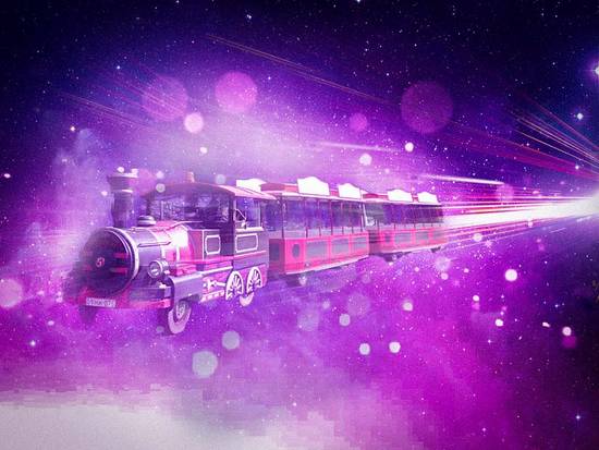 Train in space