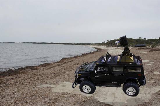 Truck on beach