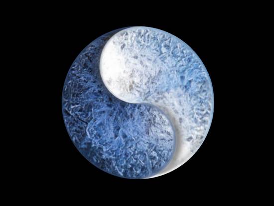 Icy yinyang