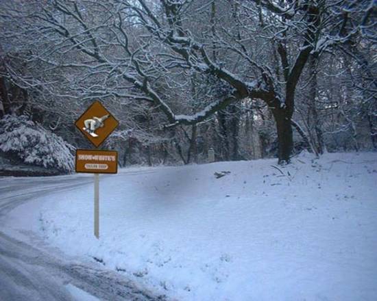 east knoyle in the snow