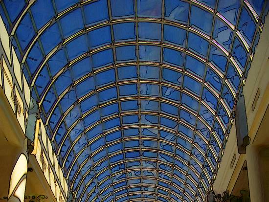 Arched Glass Ceiling