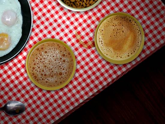 eggs,bowls,coffee