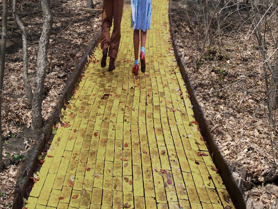 The yellow brick road