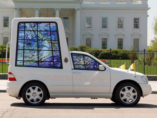 It's the Popemobile!