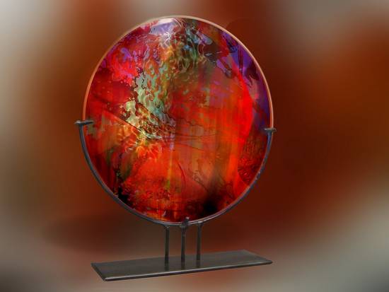 Art glass plate