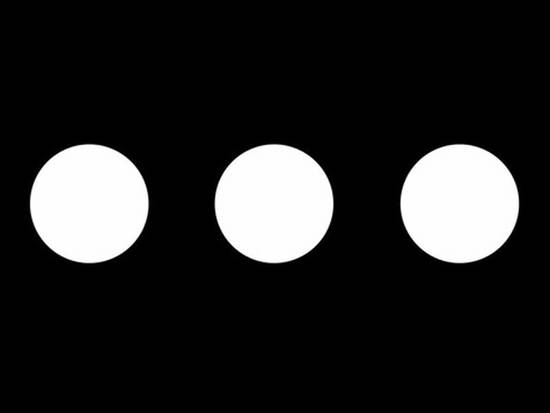 three white dots