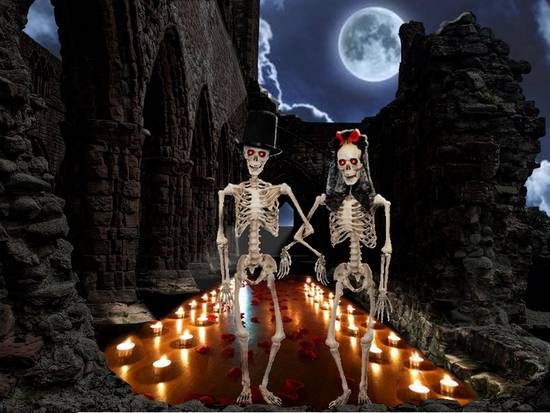 Skeleton wedding