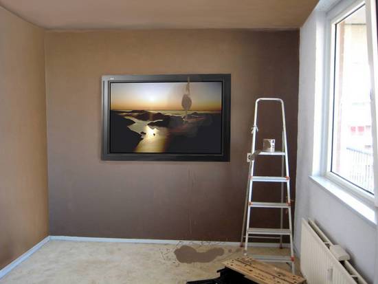 bad diy brown wall