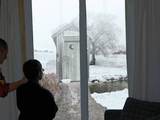 Outhouse in Winter