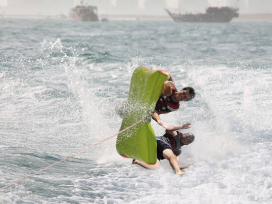 Oops! Boat overturned