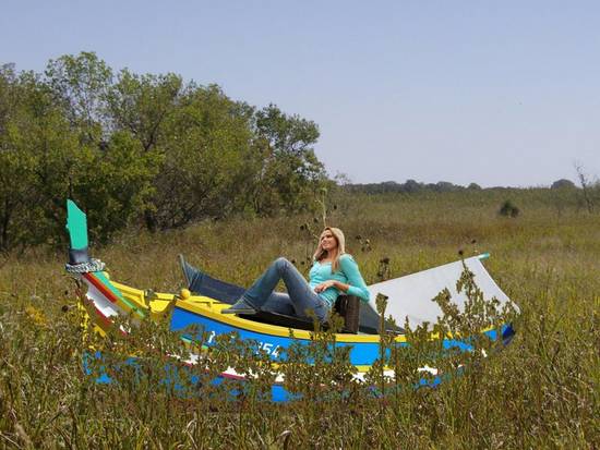 Blonde Boating