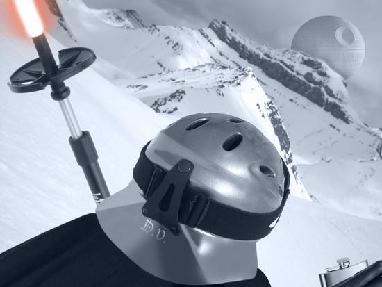 DARTH GOES SKIING