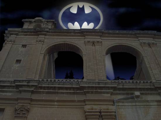 The bat signal.