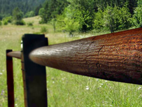 Wooden fence