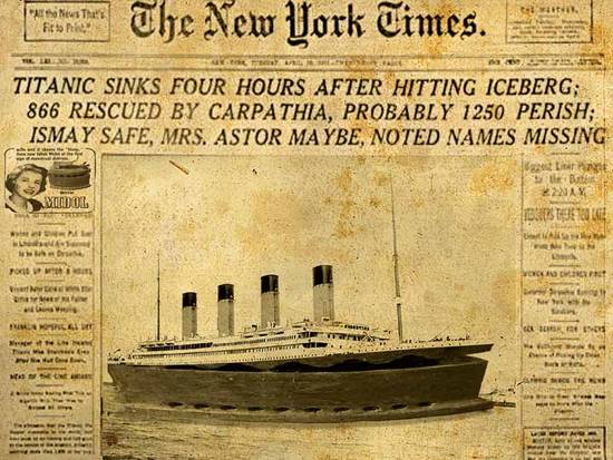 titanic and advertisment