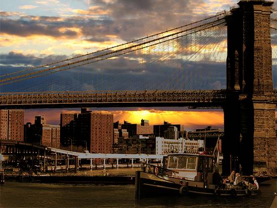 Tug ride at sunset