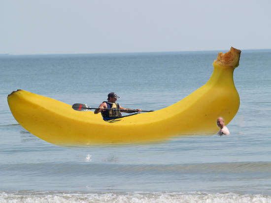 banana kayaker