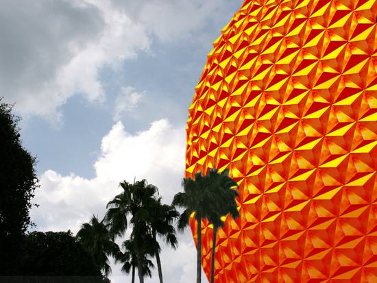 Golden Epcot Side View