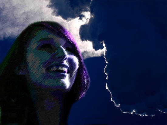 Girl in the clouds