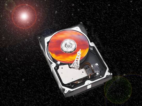 Hard Drive In Space