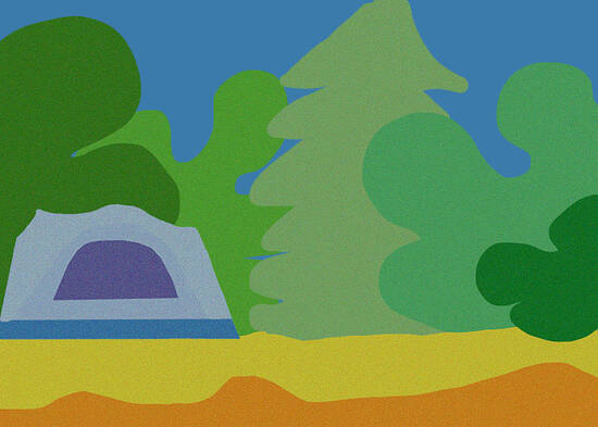 Abstract camping