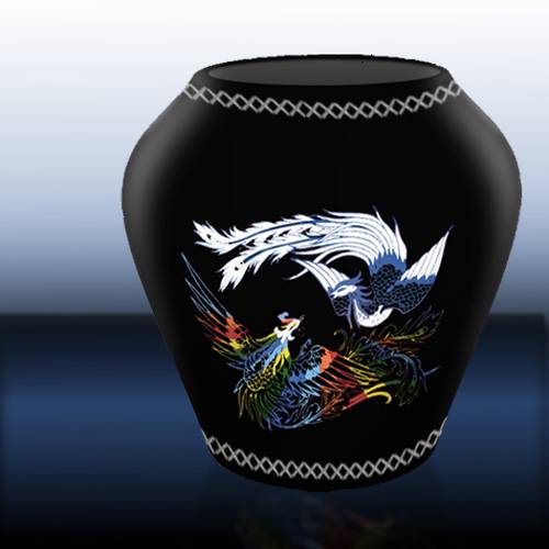 Birds of Paradise vase